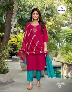 Girnar jasmine vol 1 wholesale kurties for singles